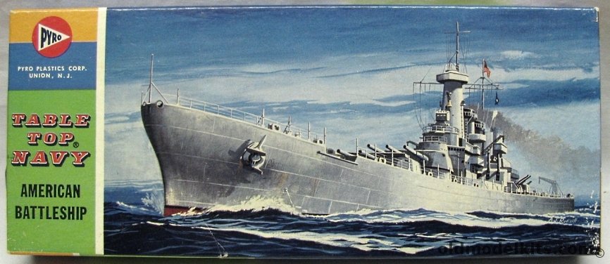 Pyro 1/1200 USS Washington Battleship - Table Top Navy, C389-60 plastic model kit